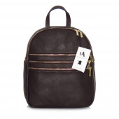 Rucsac din piele naturala, model DiAmanti Salvo Marrone Scuro